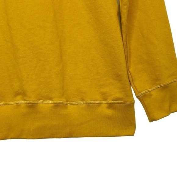 Bather Tuscan Crewneck Sweatshirt Mustard Yellow Organic Cotton NWT - Picture 8 of 12